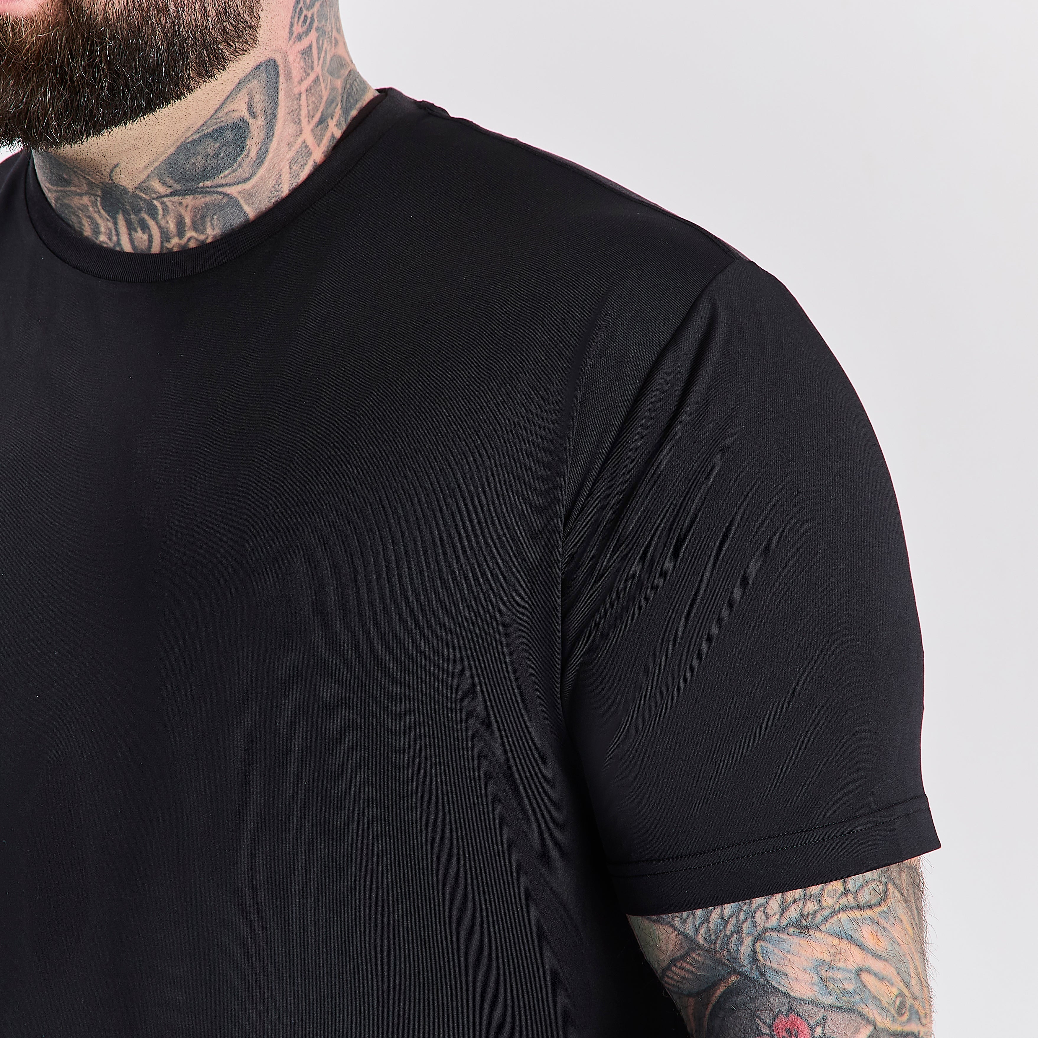 Black Active Crew Neck