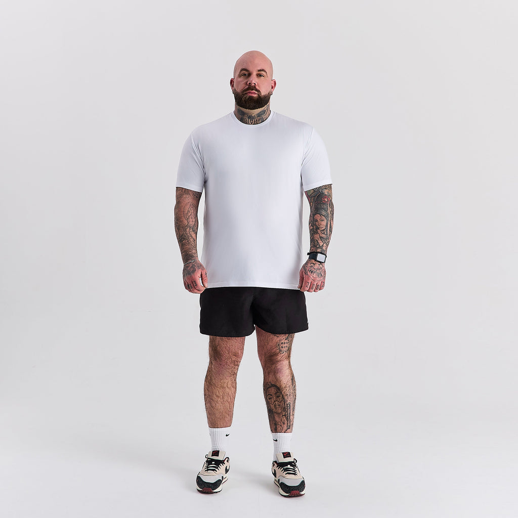 White Active Crew Neck