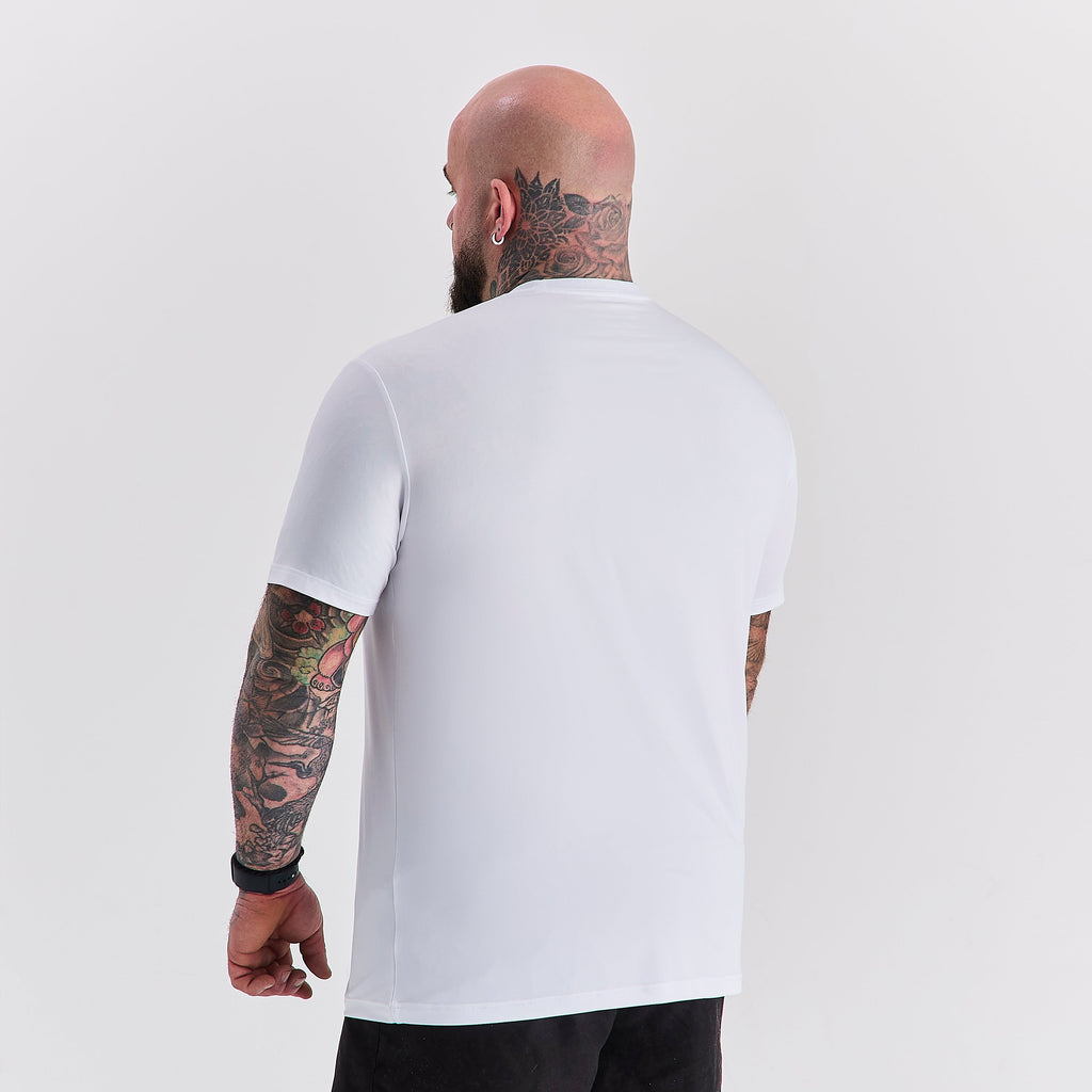 White Active Crew Neck