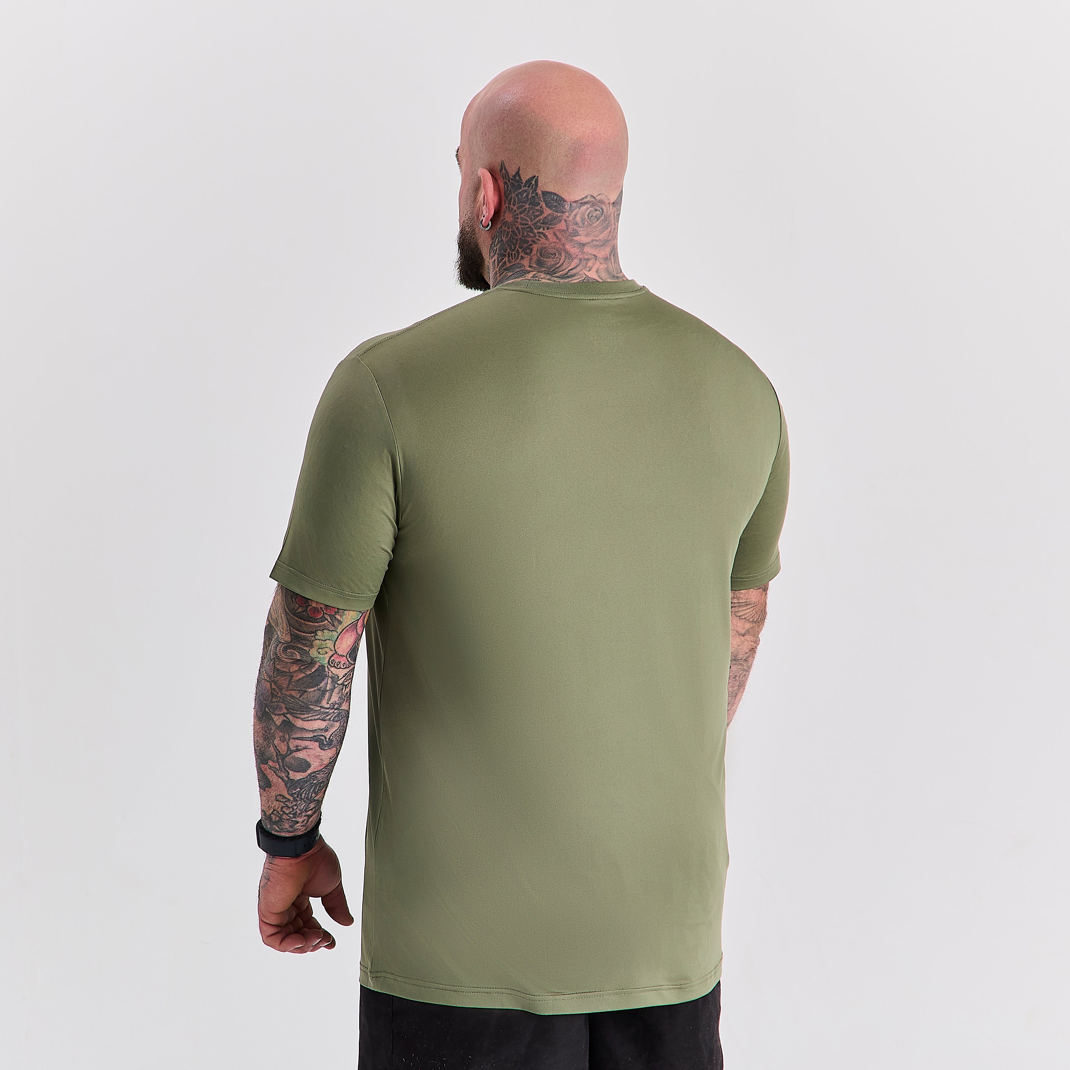 Khaki Active Crew Neck