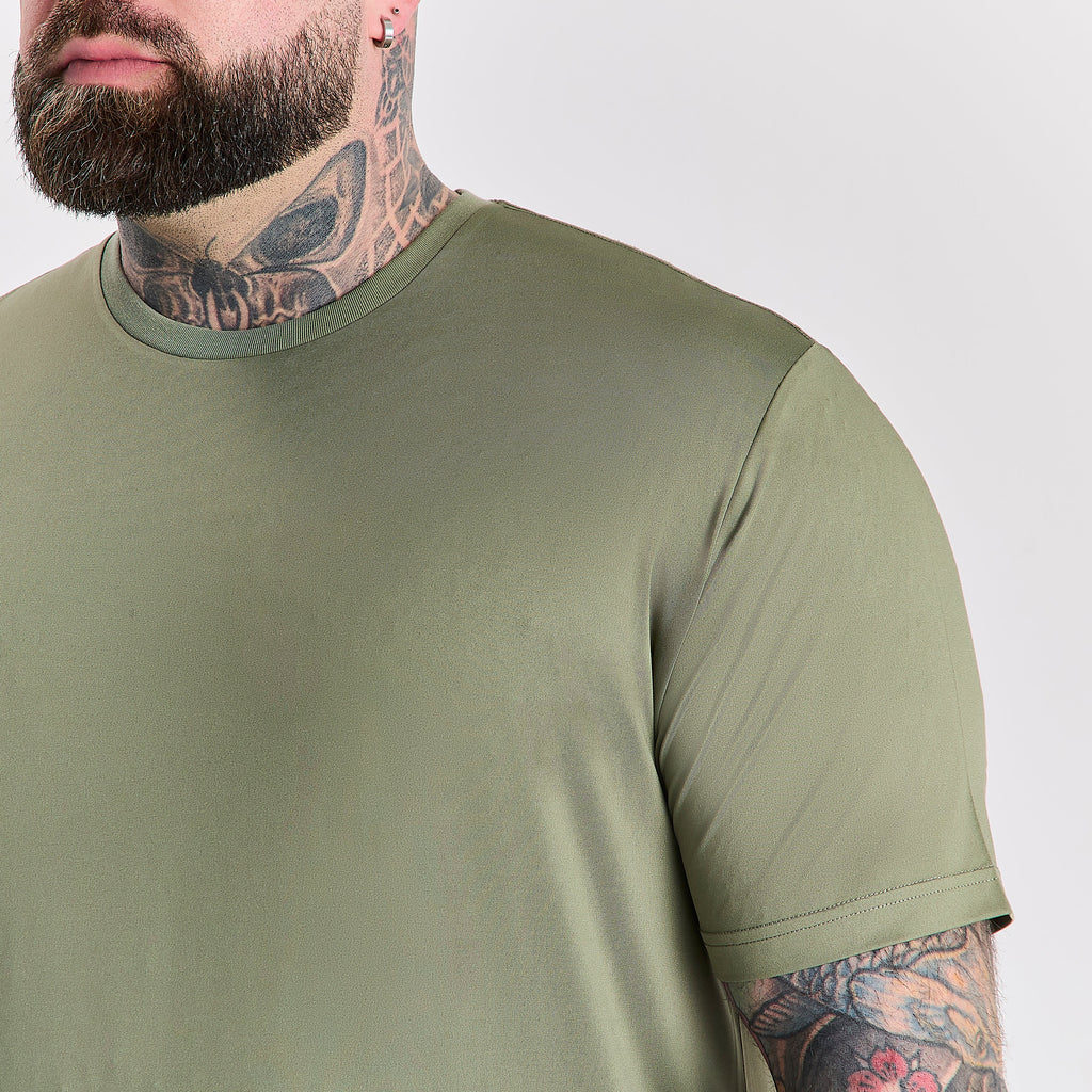 Khaki Active Crew Neck