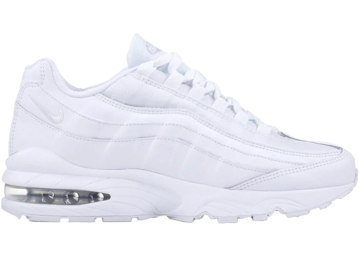 Nike Air Max 95 White Metallic Silver (GS)
