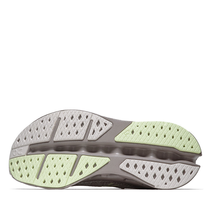 Women's On Cloudsurfer Max - Pelican/Limelight