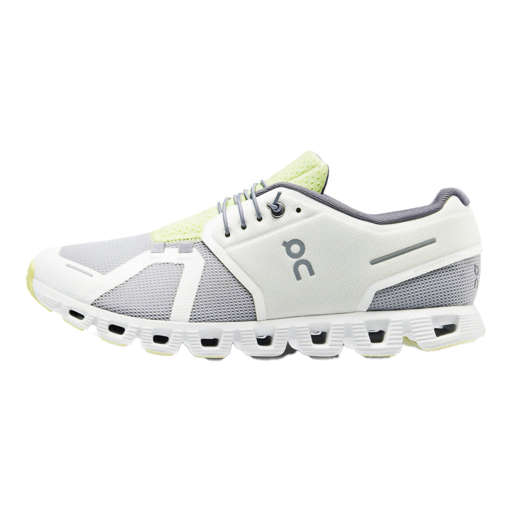 On Cloud 5 Push Running Shoe in Undyed White/Glacier Mesh | Men