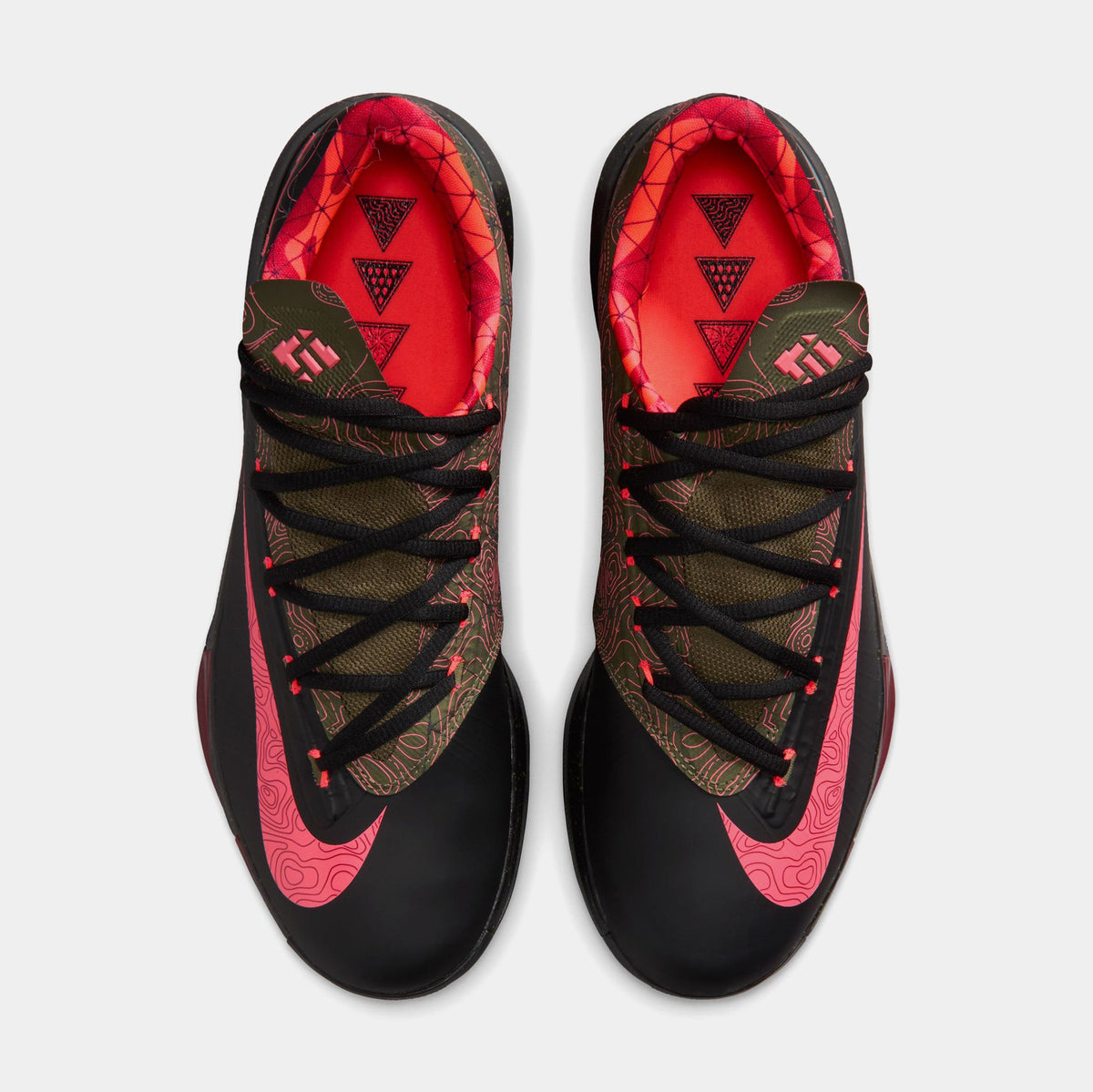 KD 6 Meteorology Black and Medium Olive Mens Basketball Shoes (Black/Atomic Red/Medium Olive/Noble Red)