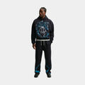 Standard Issue Brushed Basketball Fleece Mens Pants (Black/Light Current Blue/Pale Ivory)