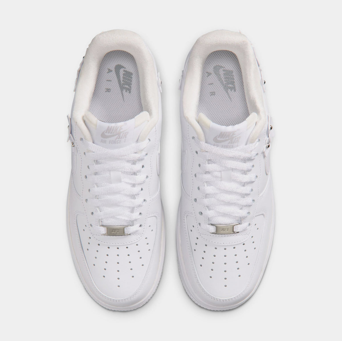 Air Force 1 '07 Florette Womens Lifestyle Shoes (White/Wolf Grey/Metallic Silver)