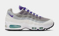 Air Max 95 Big Bubble Grape Womens Running Shoes (White/Emerald Green/Wolf Grey/Court Purple)