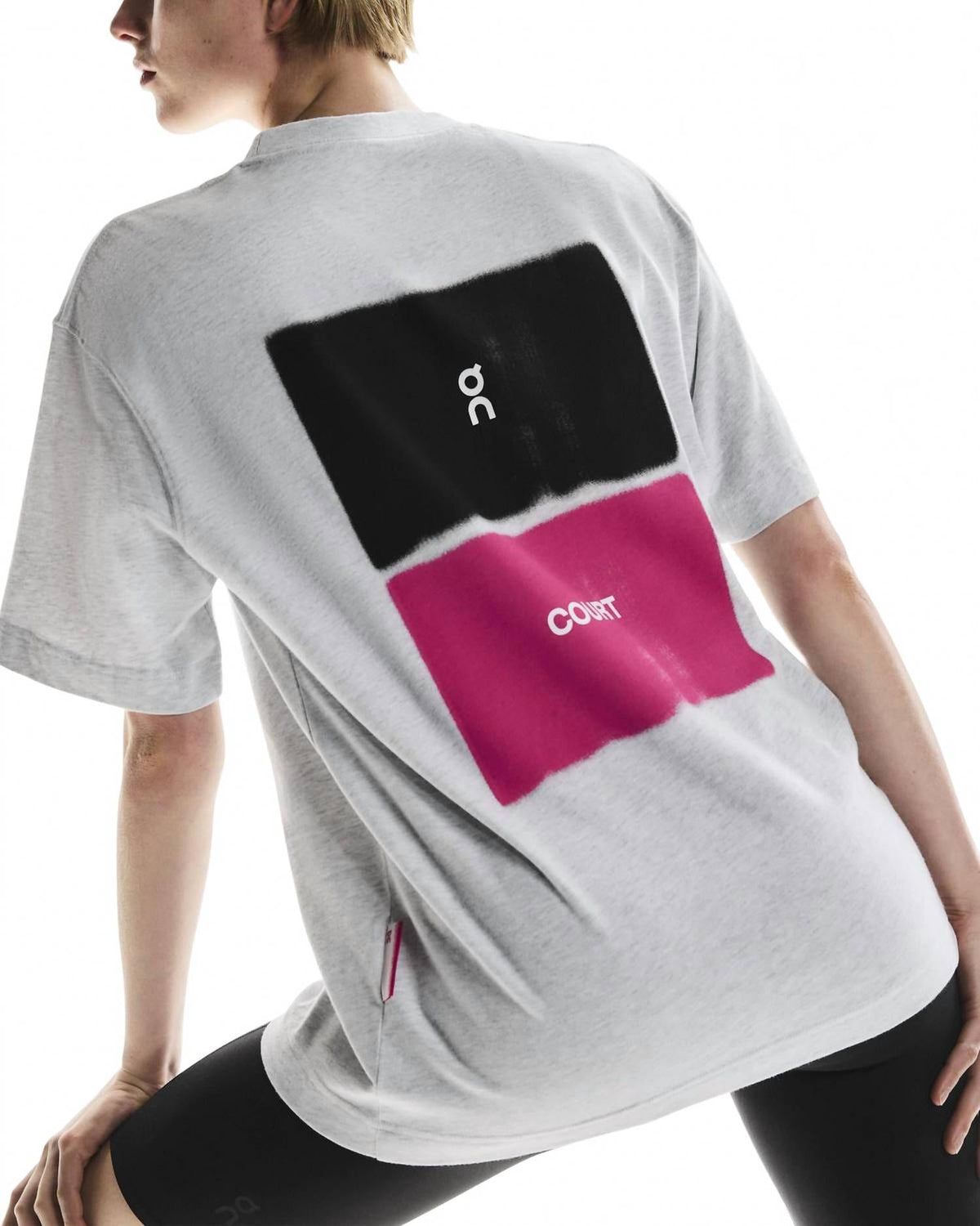 Club-T Court Shirt In Heather Gray Pink