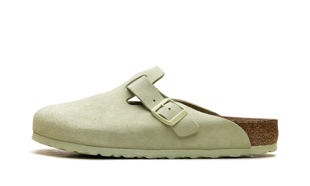 Boston Soft Footbed Suede Leather "Faded Lime" 1027648
