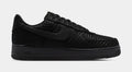 Air Force 1 Low SE Valentines Day Triple Black Mens Lifestyle Shoes (Black/Black/University Red)