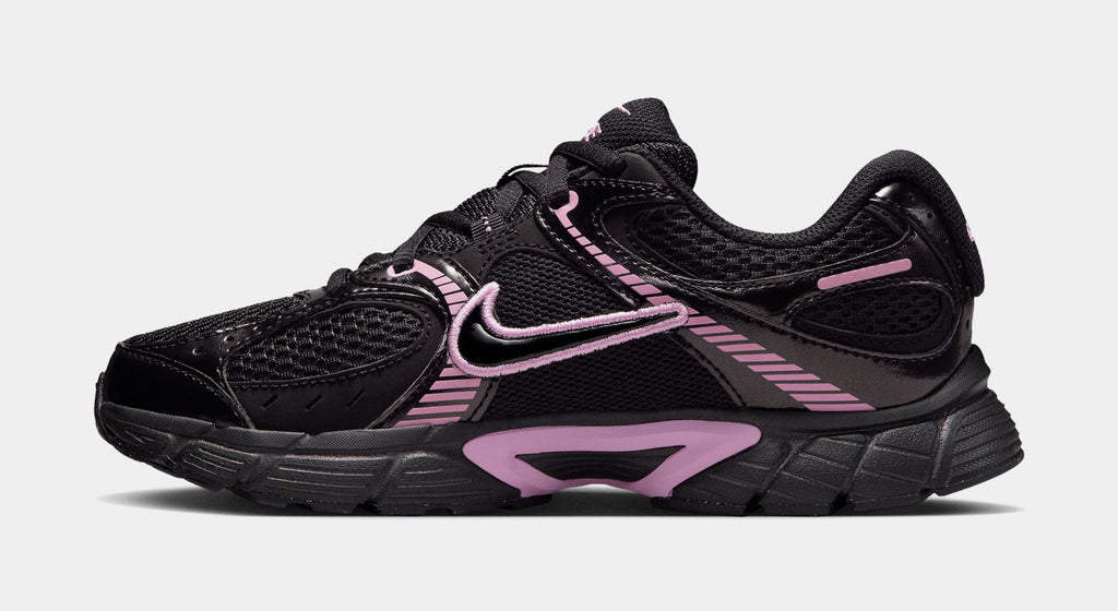 V5 RNR Grade School Running Shoes (Black/Black/Pink Rise)