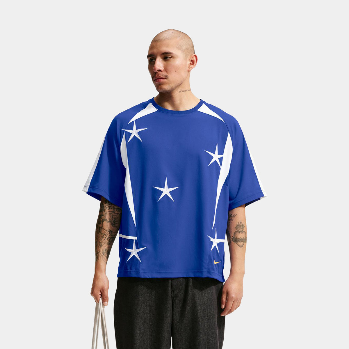 Your Message Here Soccer Mens Jersey (Old Royal/White/Safety Orange)
