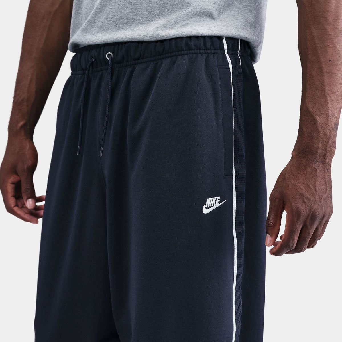 NSW Club Oversized Knit Track Mens Pants (Obsidian/White/White)