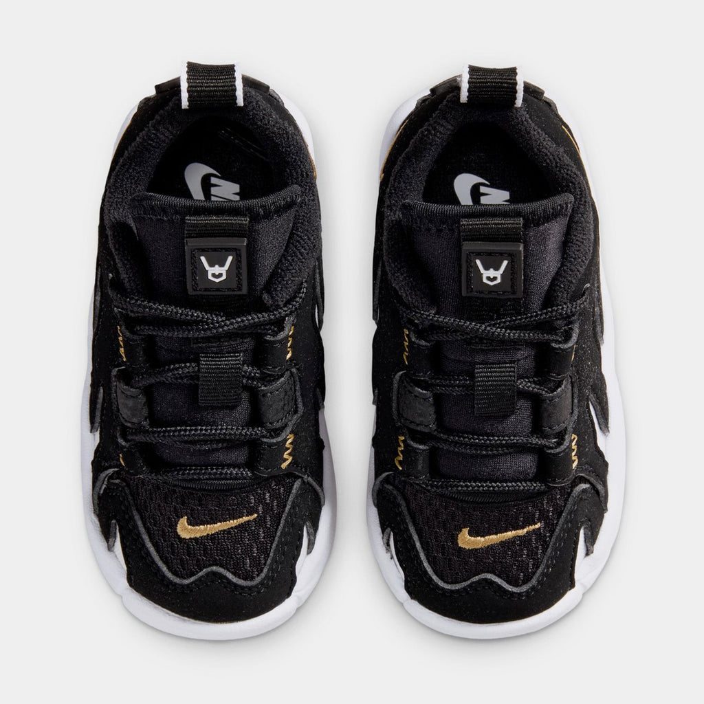 Air DT Max 96 Low Infant Toddler Basketball Shoes (Black/Metallic Gold/White)