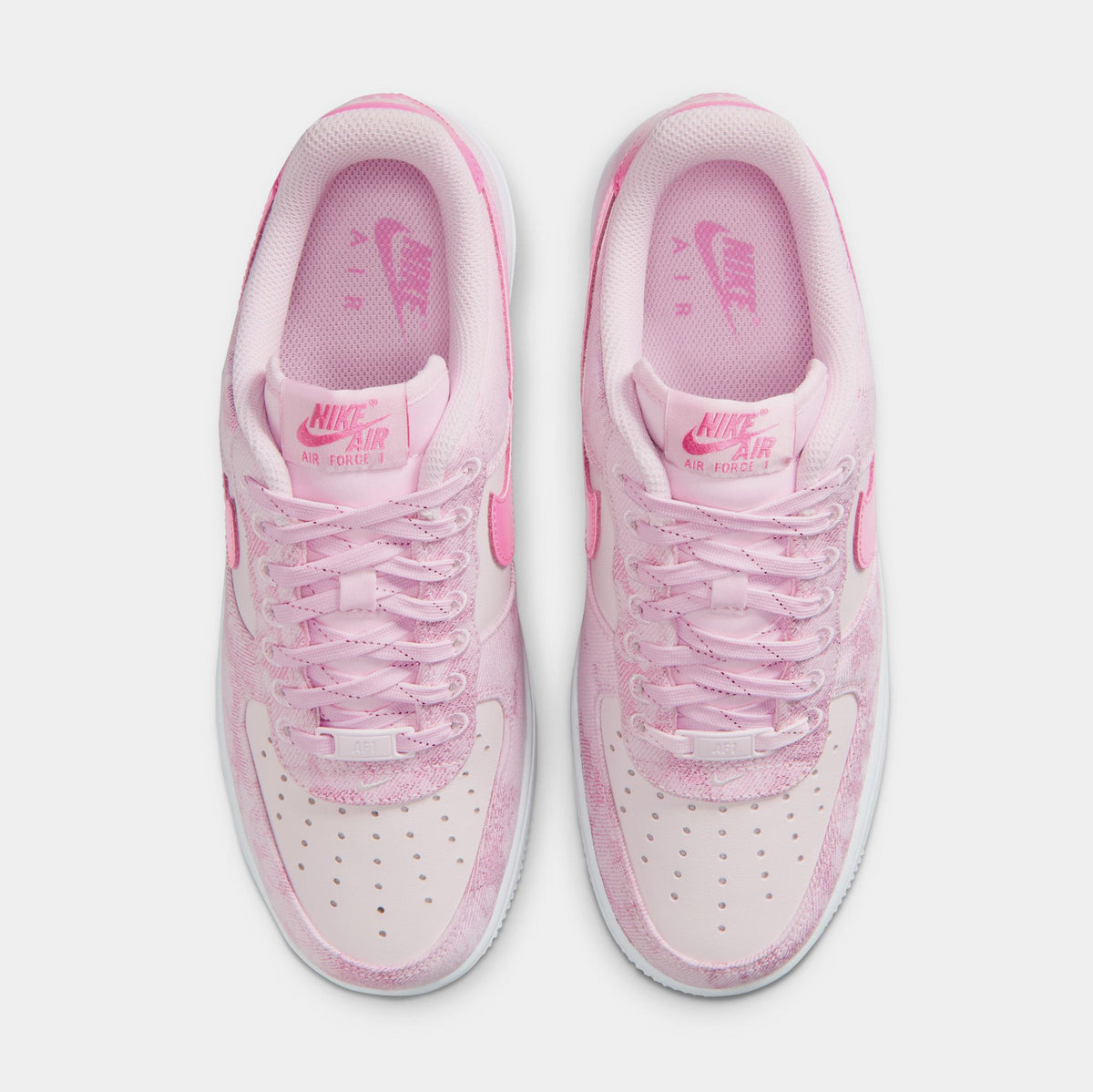 Air Force 1 '07 Denim Womens Lifestyle Shoes (Pink Foam/Pearl Pink/White/Pinksicle)