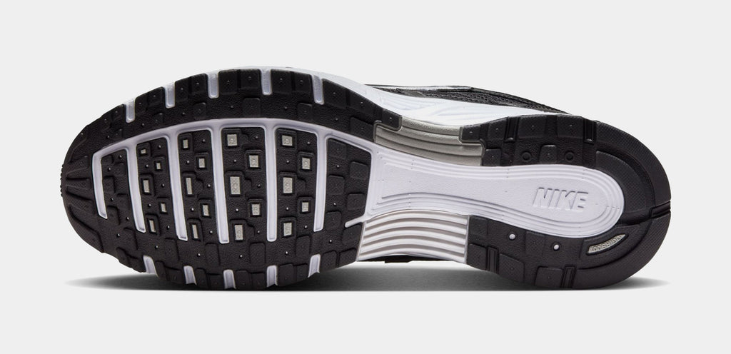P-6000 Mens Running Shoes (Black/White/Metallic Silver)