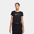 Sportswear Club Moto Womens Short Sleeve Shirt (Black)