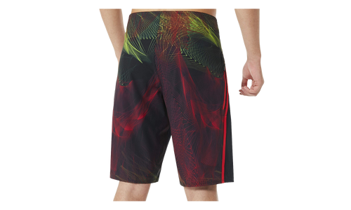 21" Backdraft Boardshorts "Blackout / Red" 482364 02E