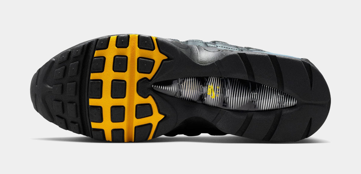 Air Max 95 Big Bubble Total 90 Mens Running Shoes ( Black/University Gold/Metallic Silver/White)