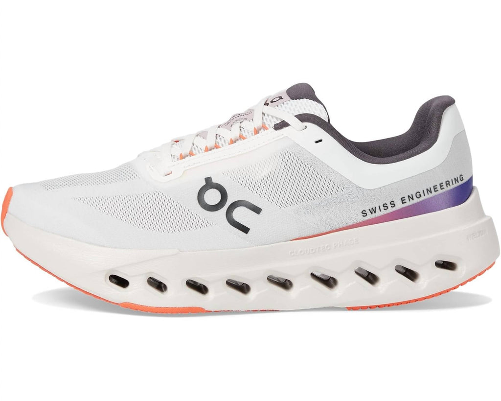 Women's Cloudsurfer Next Wide Running Shoes In White/flame