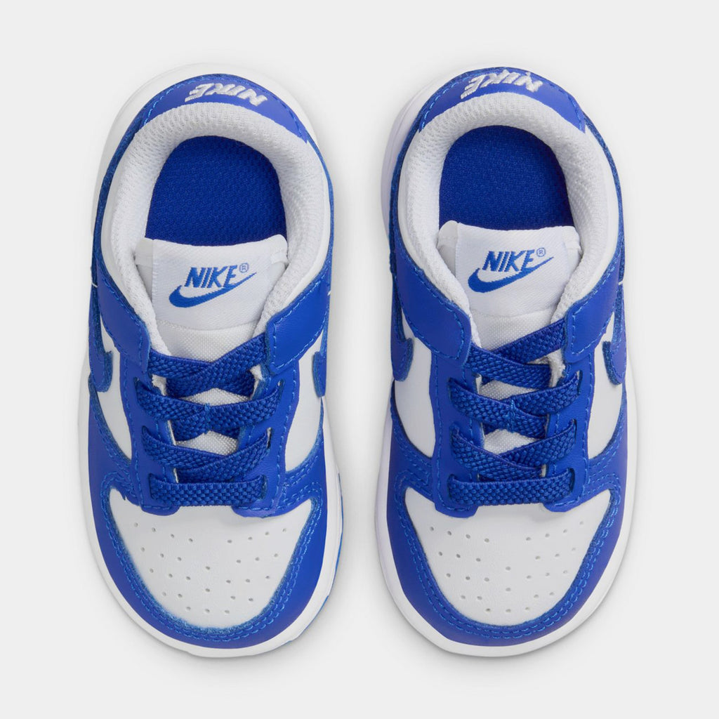 Dunk Low Infant Toddler Basketball Shoes (White/Hyper Royal/Hyper Royal)
