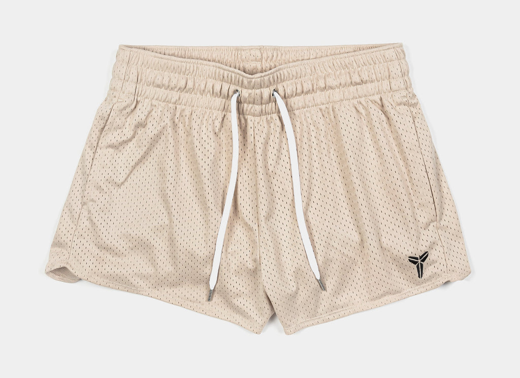 Kobe Mesh Womens Shorts (Sanddrift/Black)