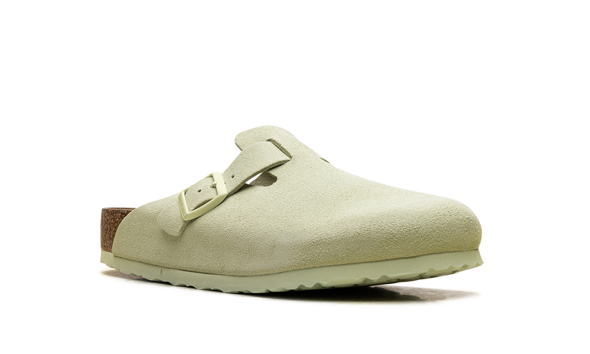 Boston Soft Footbed Suede Leather "Faded Lime" 1027648