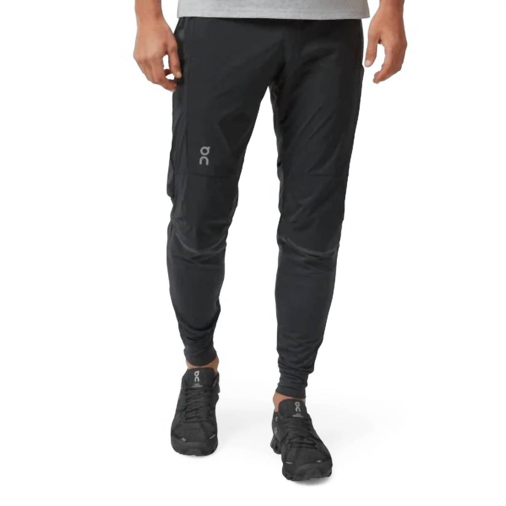 Pull On Running Pants In Black