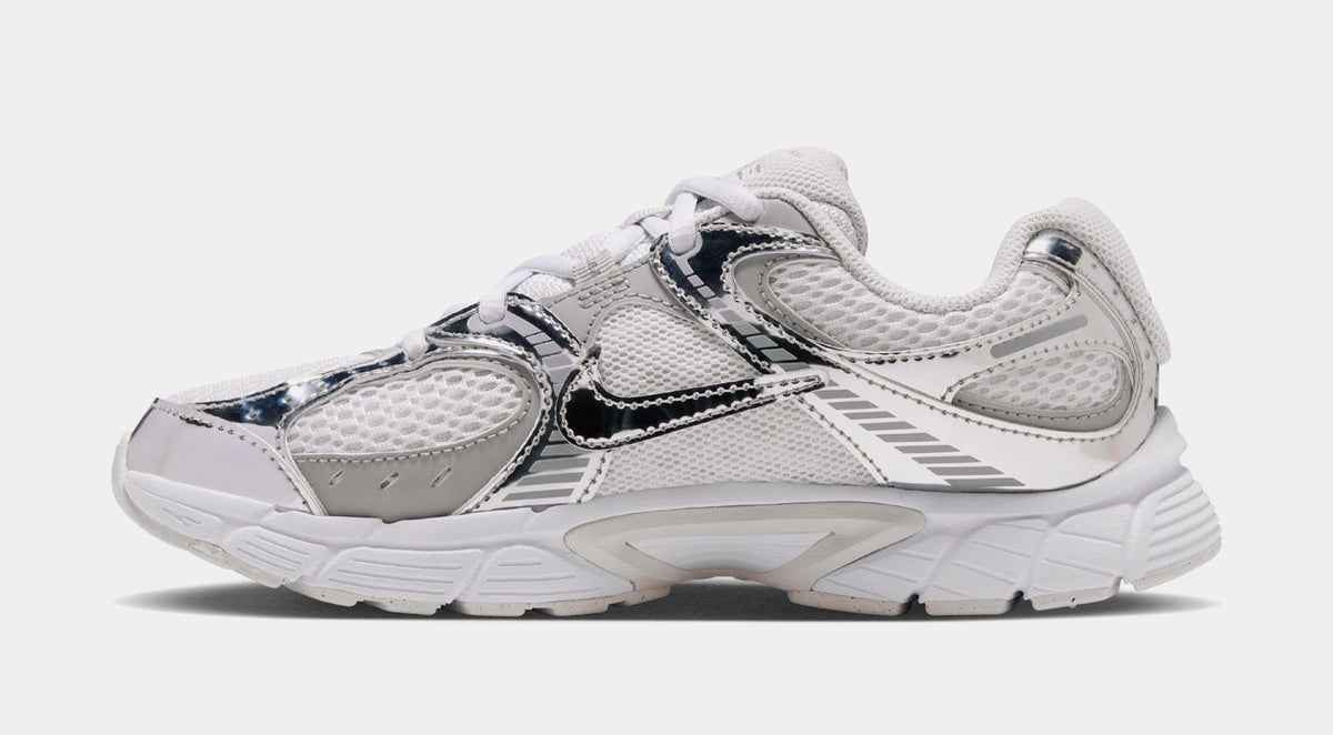 V5 RNR Grade School Running Shoes (Off-White/Vast Grey/Silver Lilac/Metallic Silver)