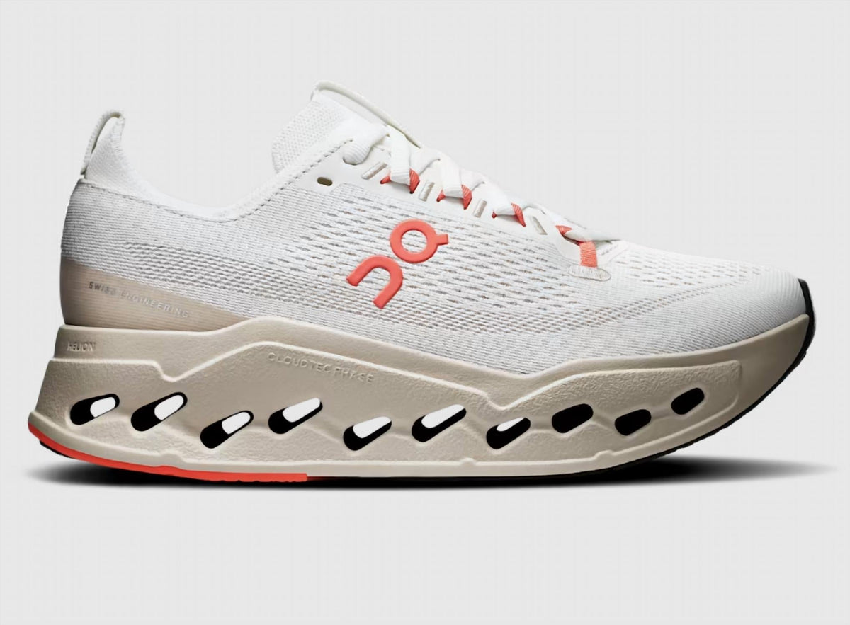Women's Cloudsurfer Max Shoe In Ivory/salmon