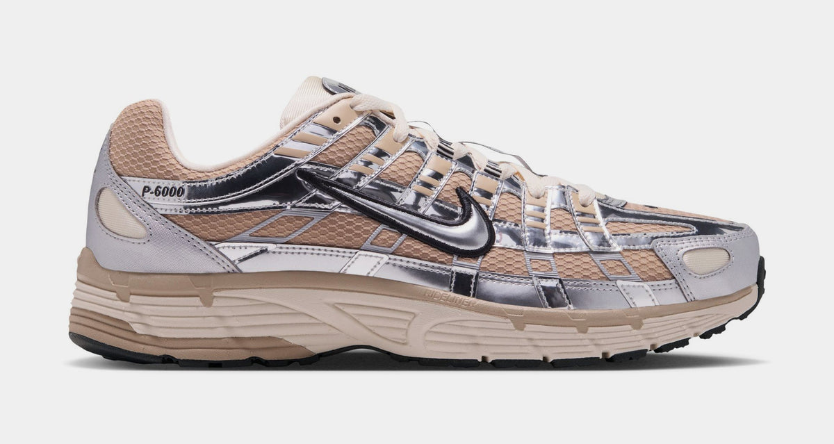 P-6000 Mens Running Shoes (Linen/Natural/Black/Metallic Silver)