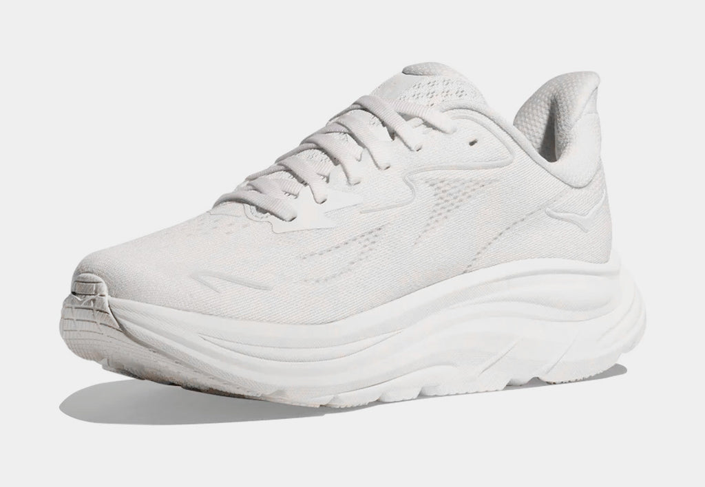 Clifton 10 Womens Running Shoes (White/White)