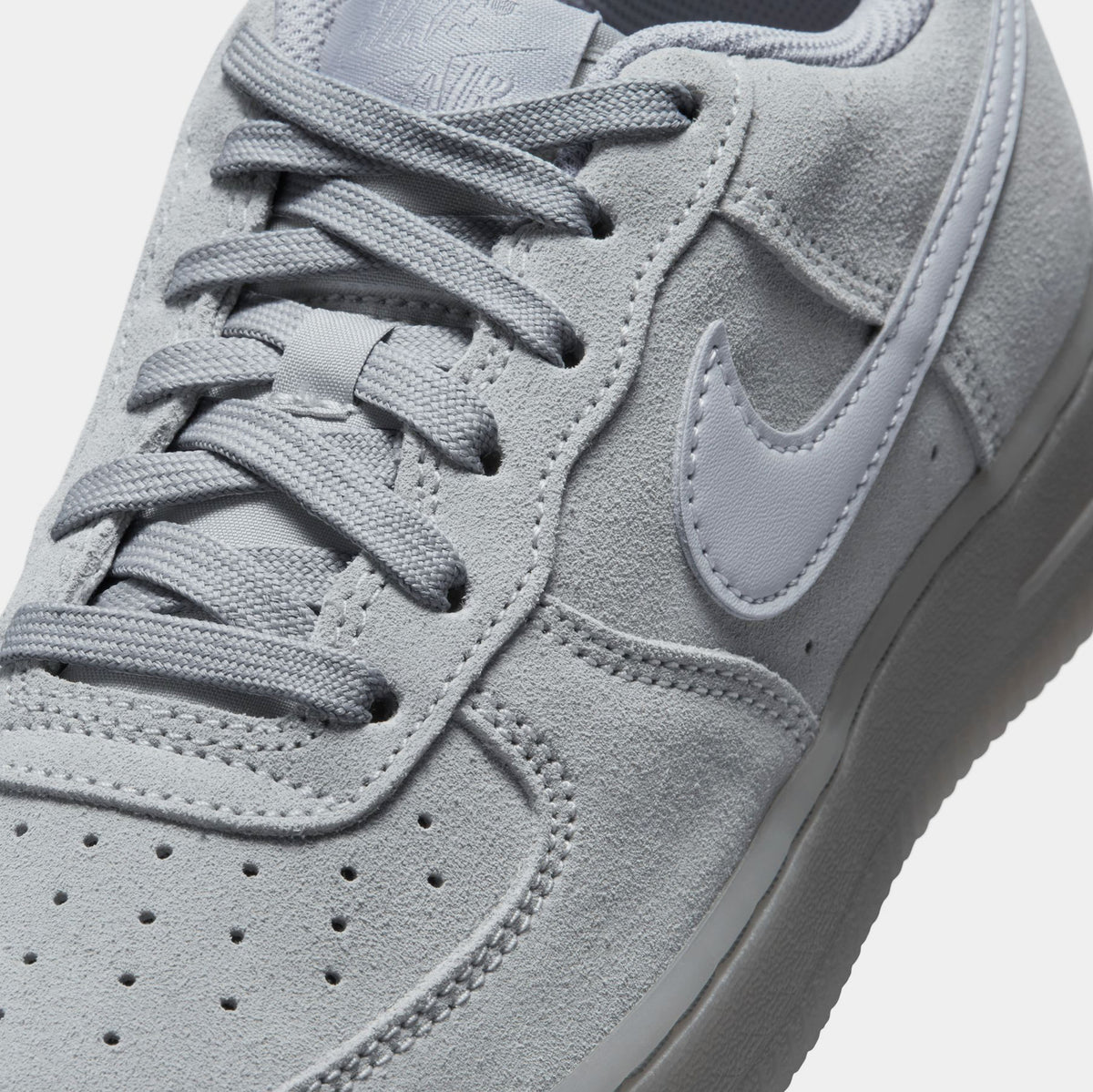 Air Force 1 LV8 3 Grade School Lifestyle Shoes (Wolf Grey/Wolf Grey/Black)