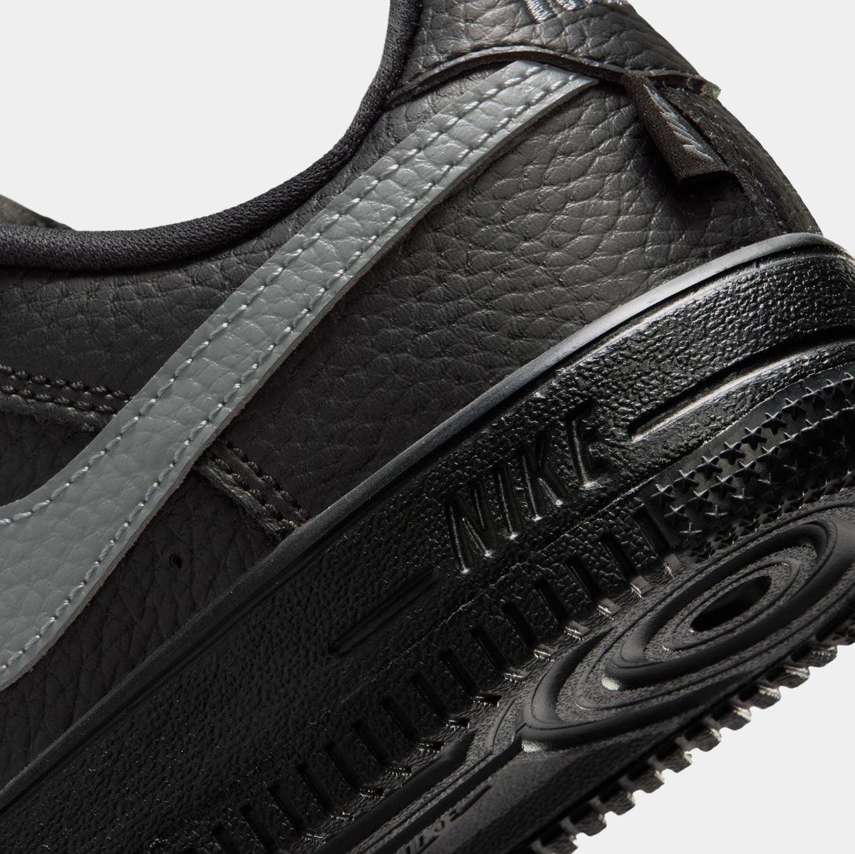 Air Force 1 Low Preschool Lifestyle Shoes (Black/Smoke Grey)
