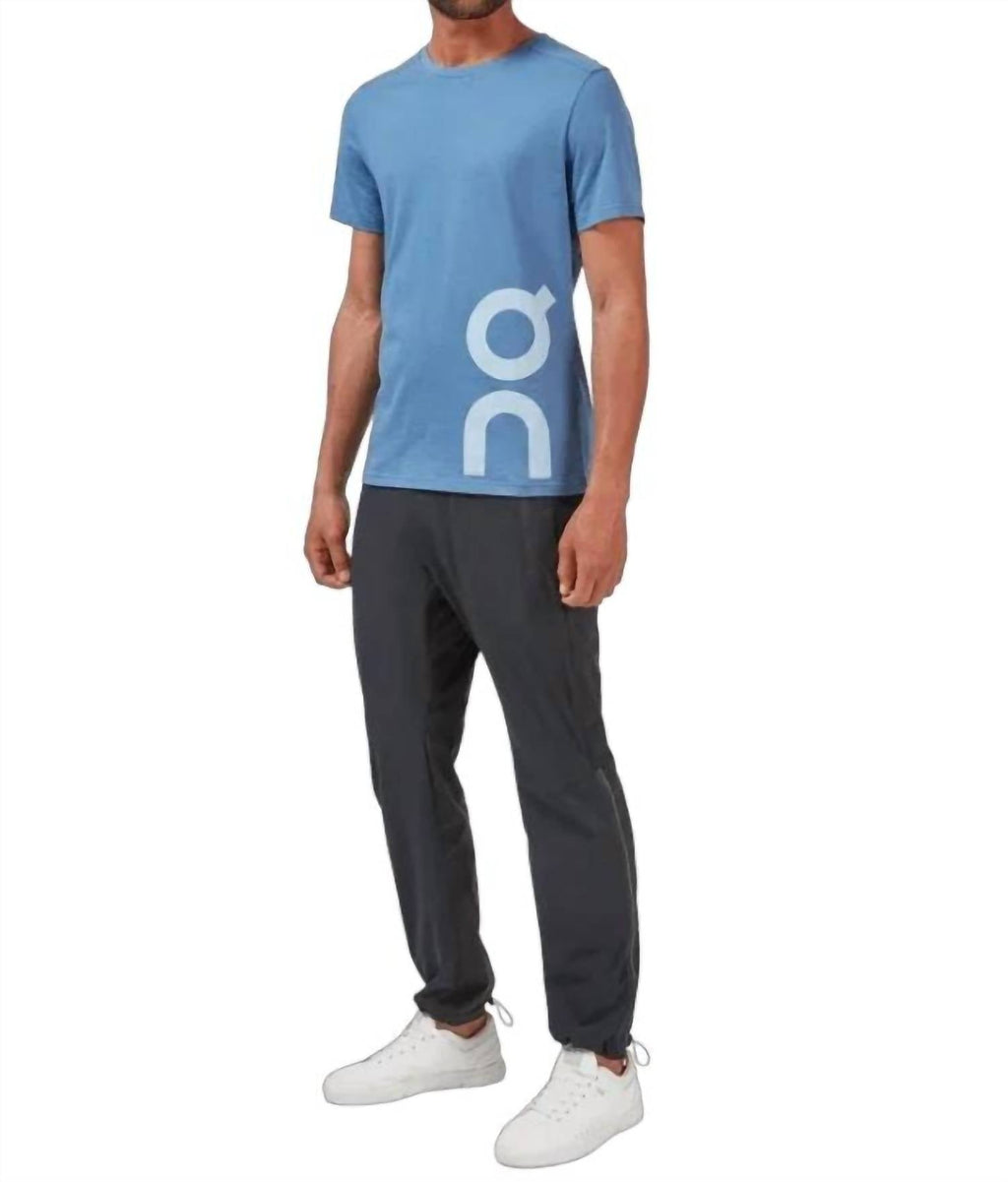 Crewneck Graphic Tee In Cerulean