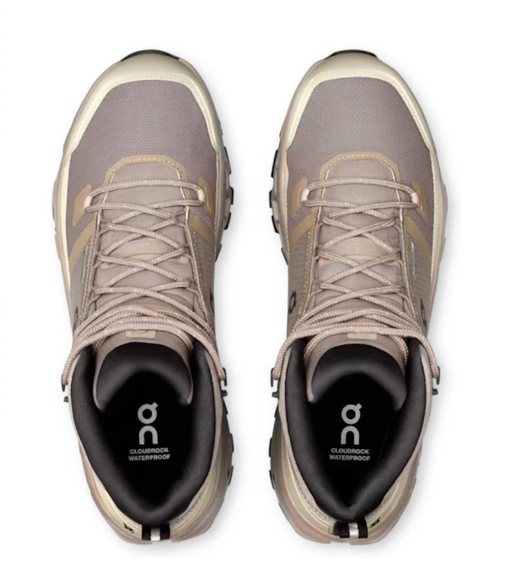 Men's Cloudrock Mid Waterproof Hiking Boot In Cinder/desert
