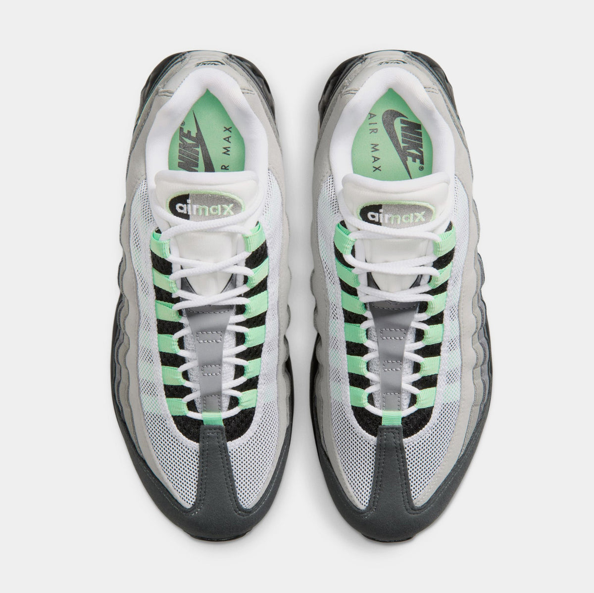 Air Max 95 Big Bubble Fresh Mint Womens Running Shoes (Black/Fresh Mint/White/Medium Grey)