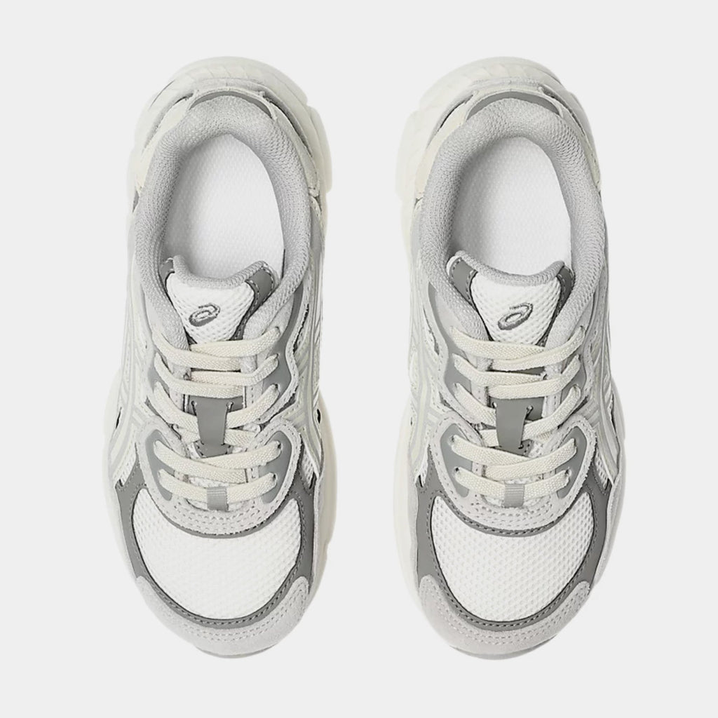Gel NYC Preschool Running Shoes (Cream/Oyster Grey)