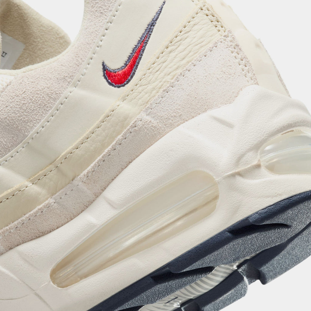 Air Max 95 OG Mens Running Shoes (Pale Ivory/University Red/Light Khaki/Sail)
