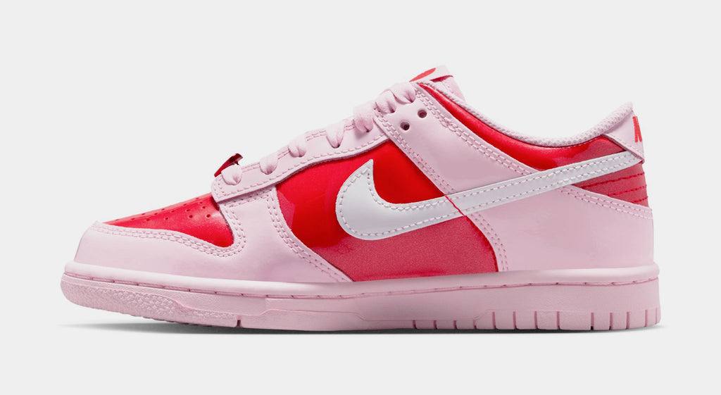 Dunk Low Grade School Lifestyle Shoes (Pink Foam/Summit White/Light Crimson)