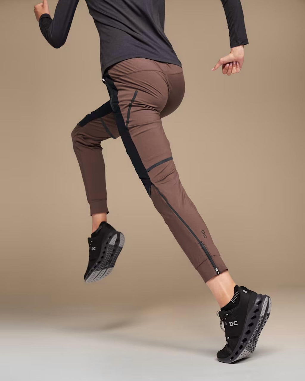 Women’S Running Pants In Grape/black