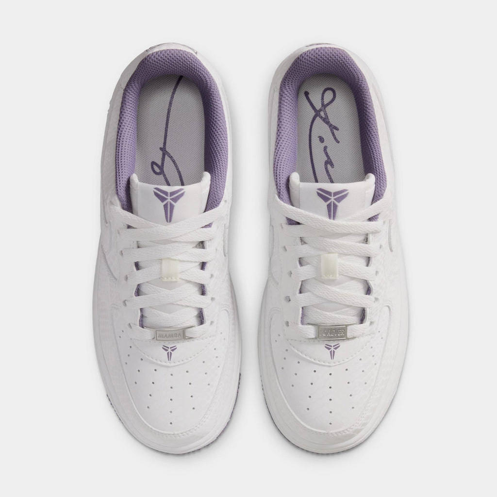 Kobe Air Force 1 Low Forever Summit White Daybreak Grade School Lifestyle Shoes (Summit White/Daybreak)