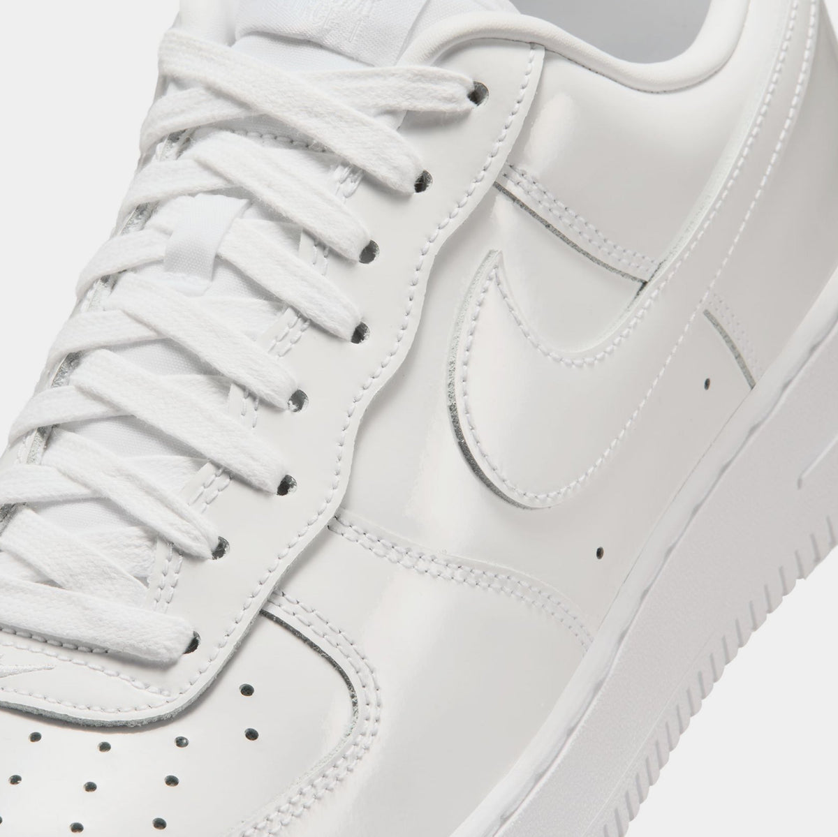 Air Force 1 '07 Patent Leather Mens Lifestyle Shoes (White/White)