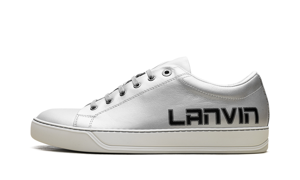 Logo Print Low-Top Sneakers "Metallic Grey" FM SKDBLO LASE A19 138