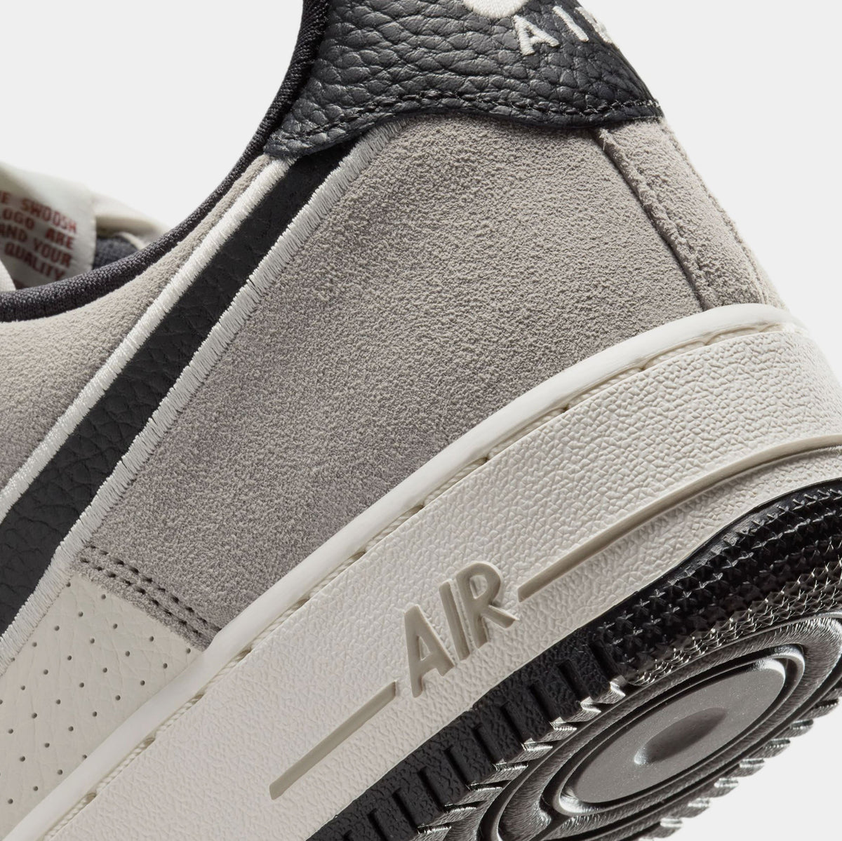 Air Force 1'07 Mens Lifestyle Shoes (Phantom/Black/College Grey/Team Red)
