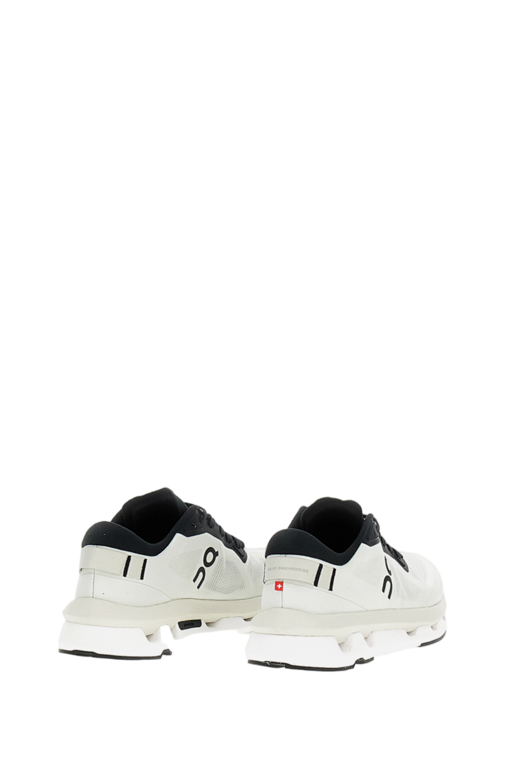 White Mesh Sneakers with Speed-Lacing System