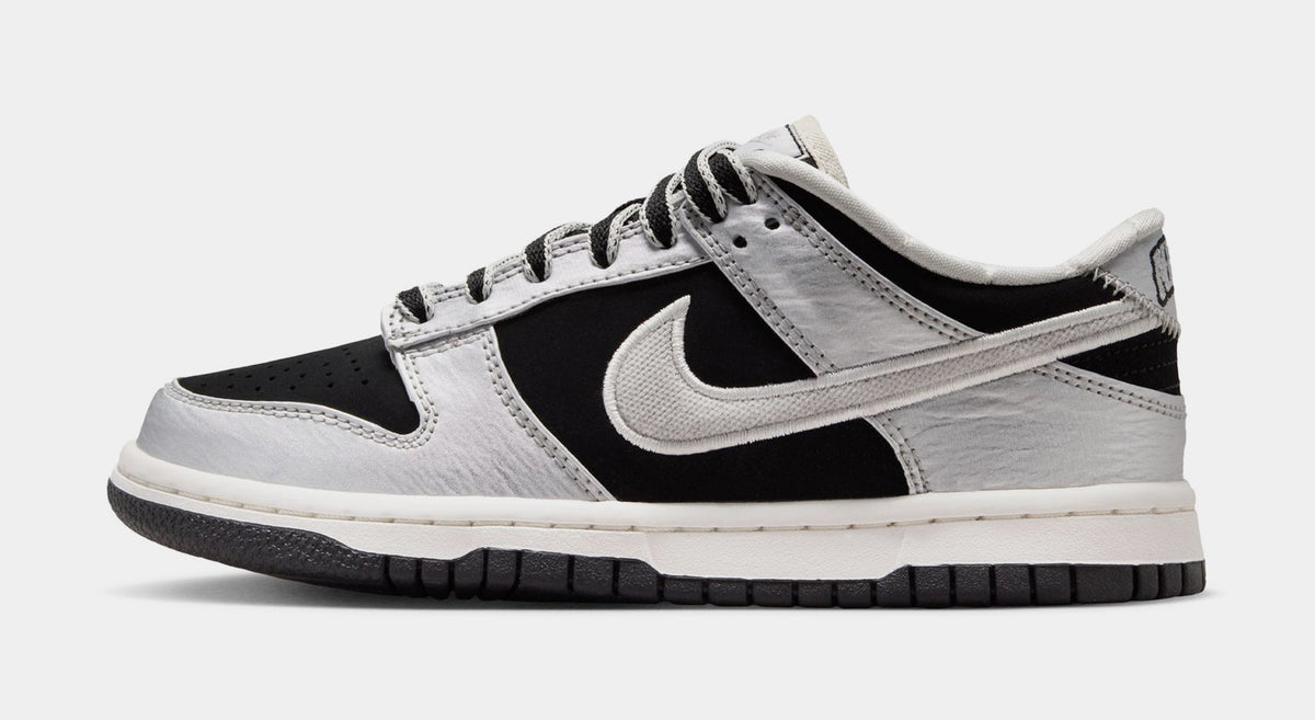 Dunk Low LV8 Grade School Lifestyle Shoes (Metallic Silver/Black)