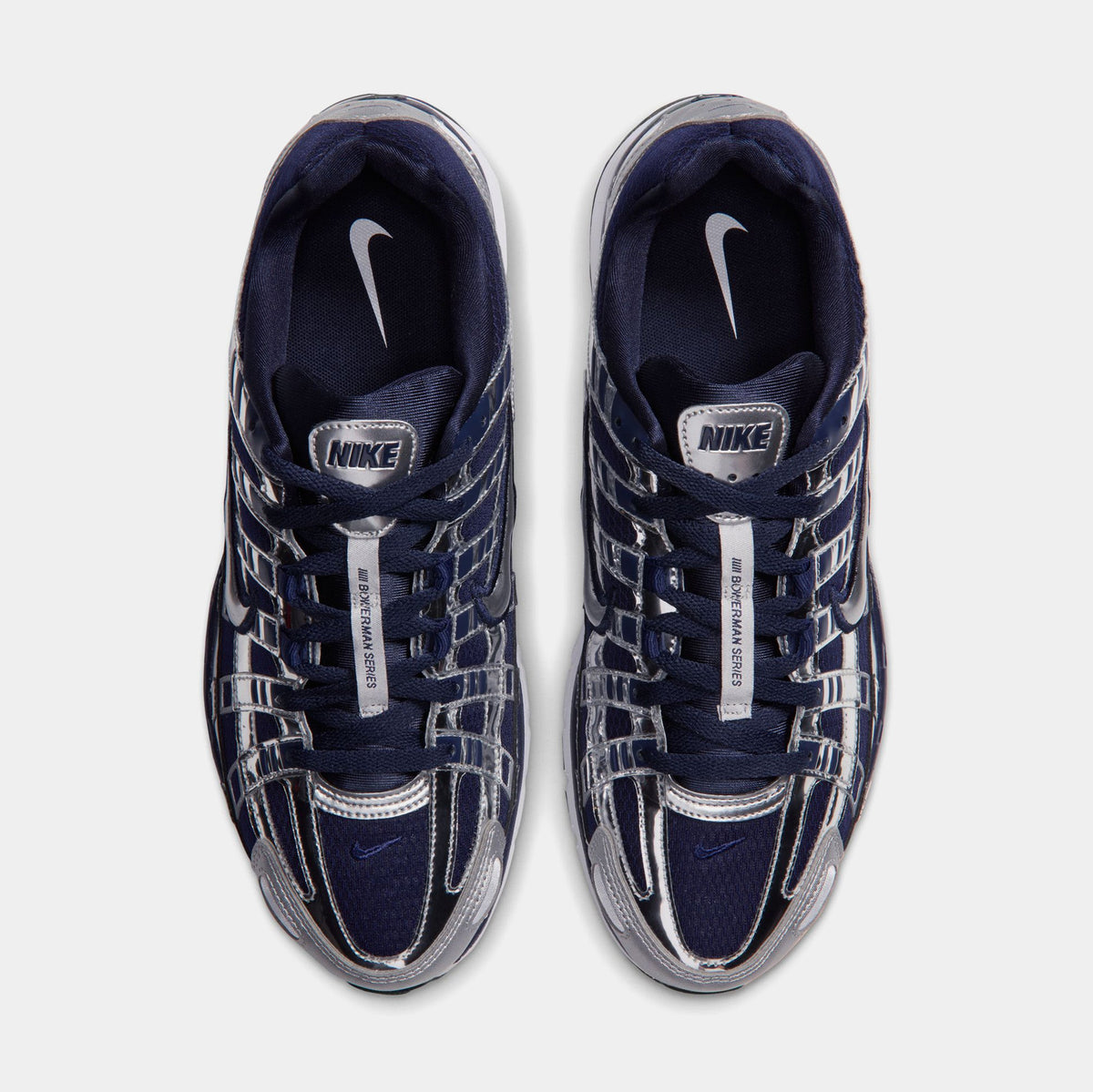 P-6000 Mens Running Shoes (Midnight Navy/Metallic Silver/White)