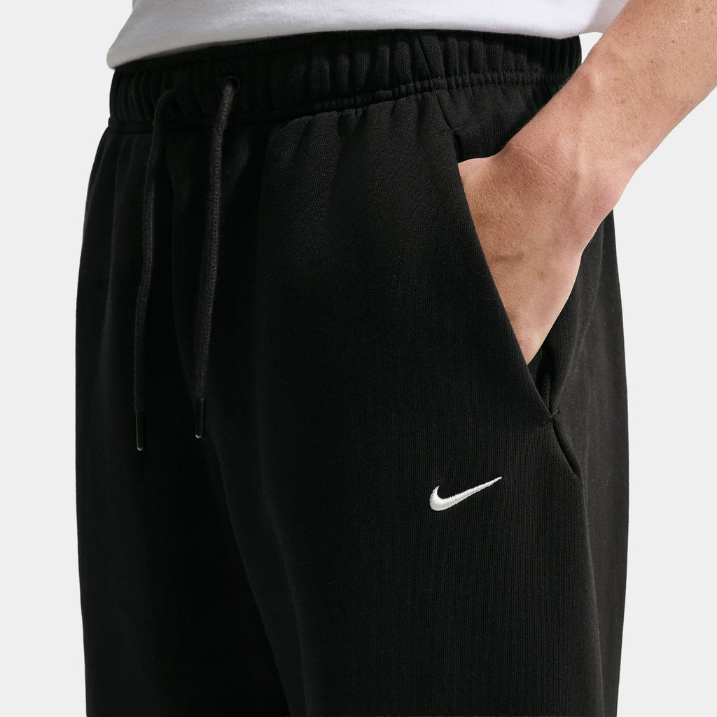 Solo Fleece Bungee Mens Pants (Total Black/Sail)
